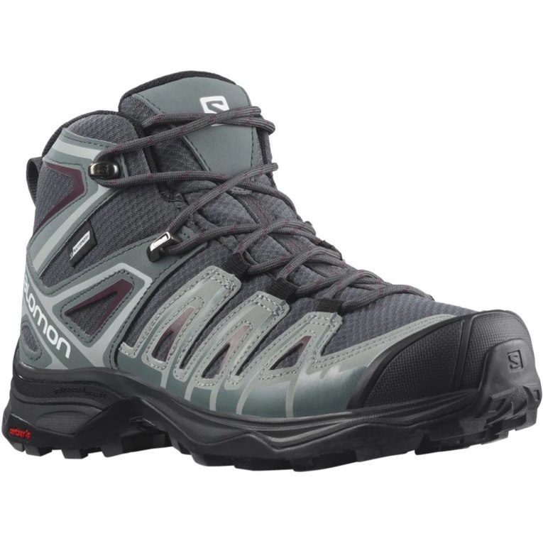 Botas Montaña Salomon X Ultra Pioneer Mid CSWP Mujer Grises Oscuro | MX LVOK214